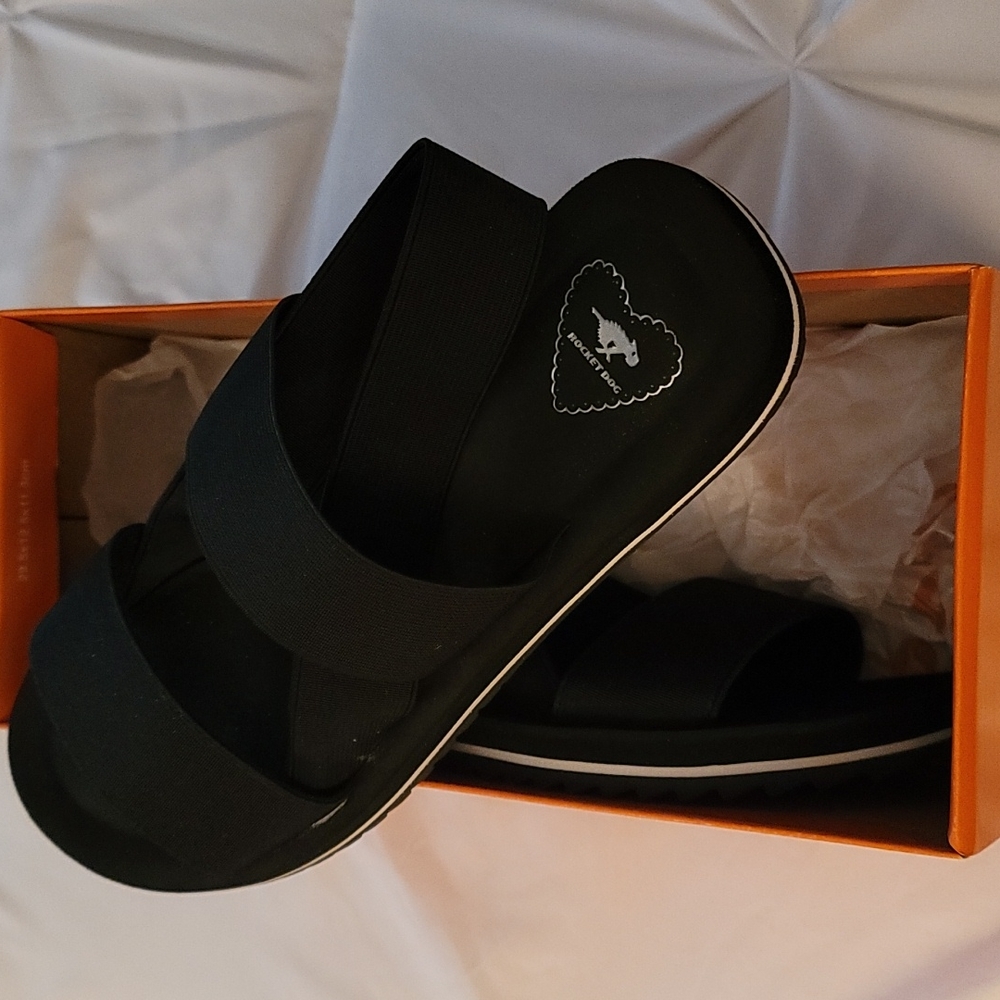 Rocket Dog Ellen Women's Black Sandals Size 8